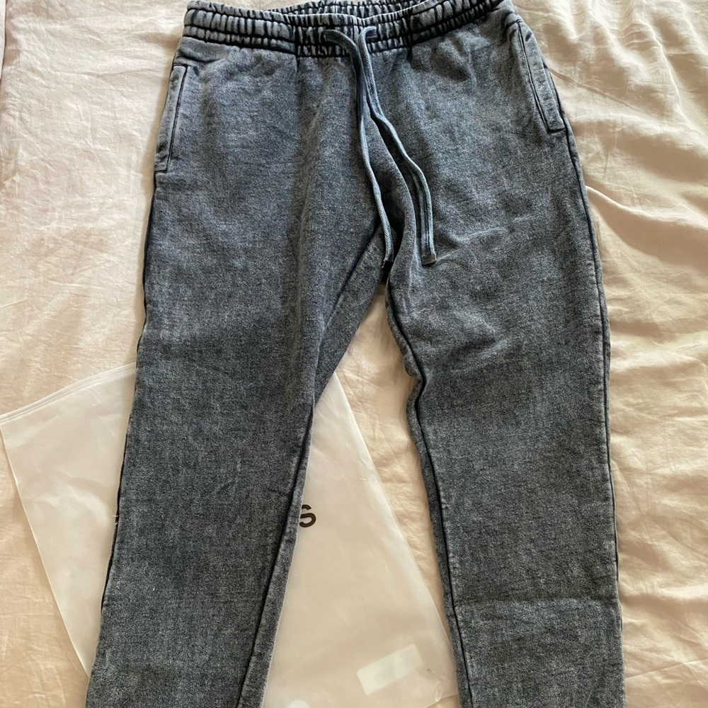 Talentless Black Acid Wash Sweatpants